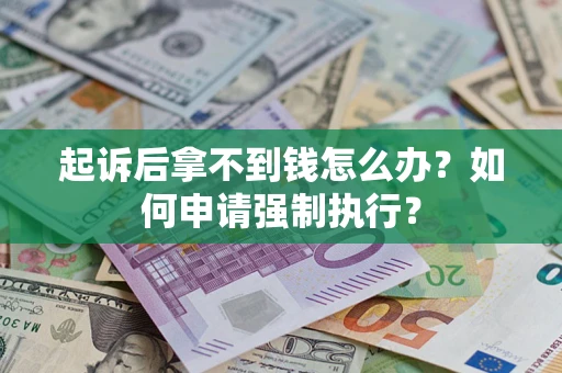 北京起诉后拿不到钱怎么办？如何申请强制执行？