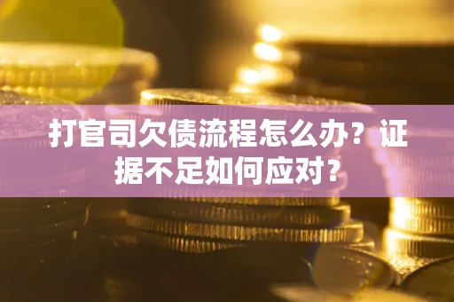 北京打官司欠债流程怎么办？证据不足如何应对？
