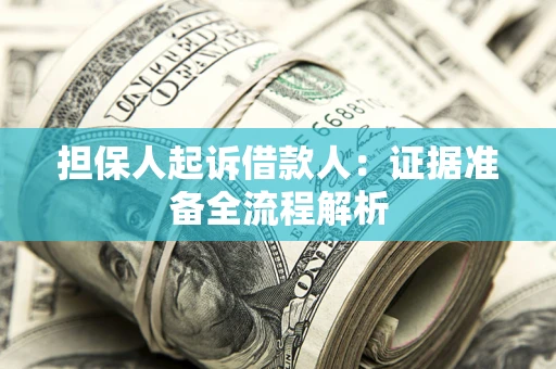 北京担保人起诉借款人：证据准备全流程解析