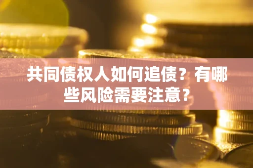 北京共同债权人如何追债？有哪些风险需要注意？
